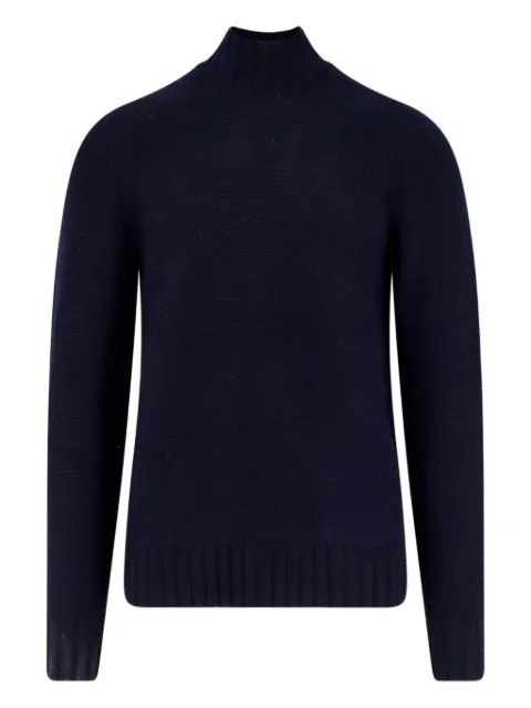 Alpha Industries ribbed funnel-neck sweater