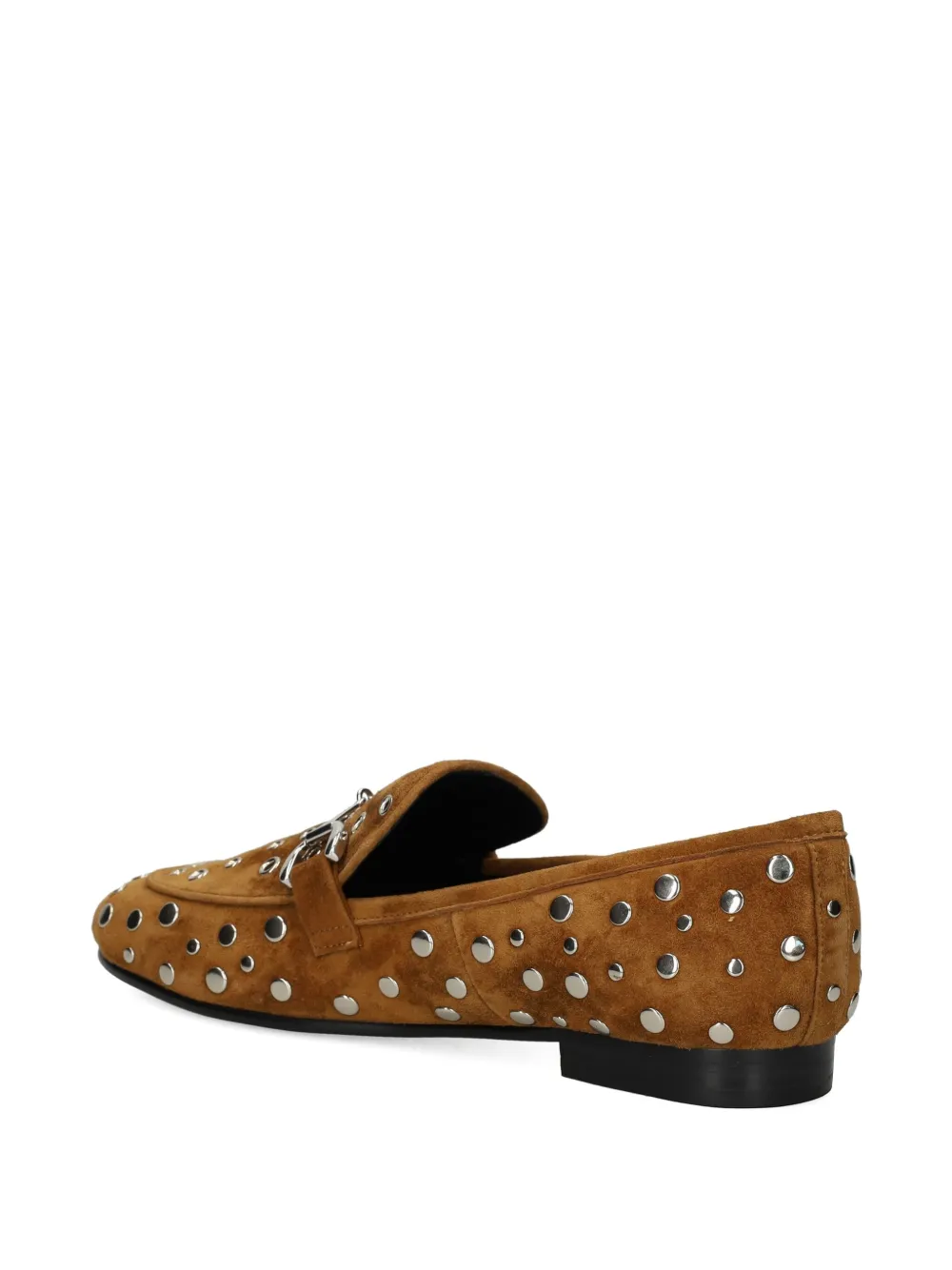 Bibi Lou Zagreb Studded Loafers In Brown
