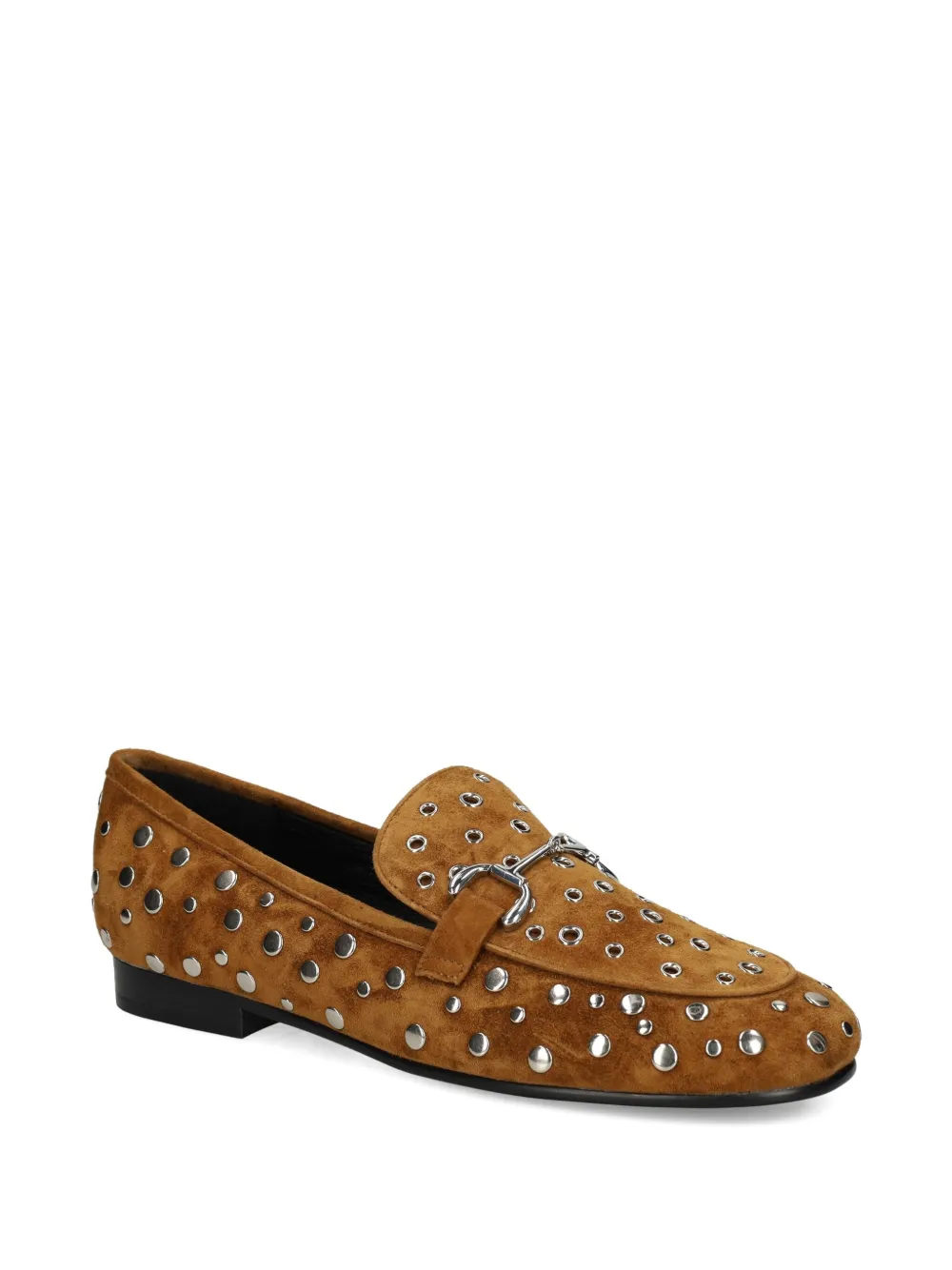 Bibi Lou Zagreb Studded Loafers In Brown