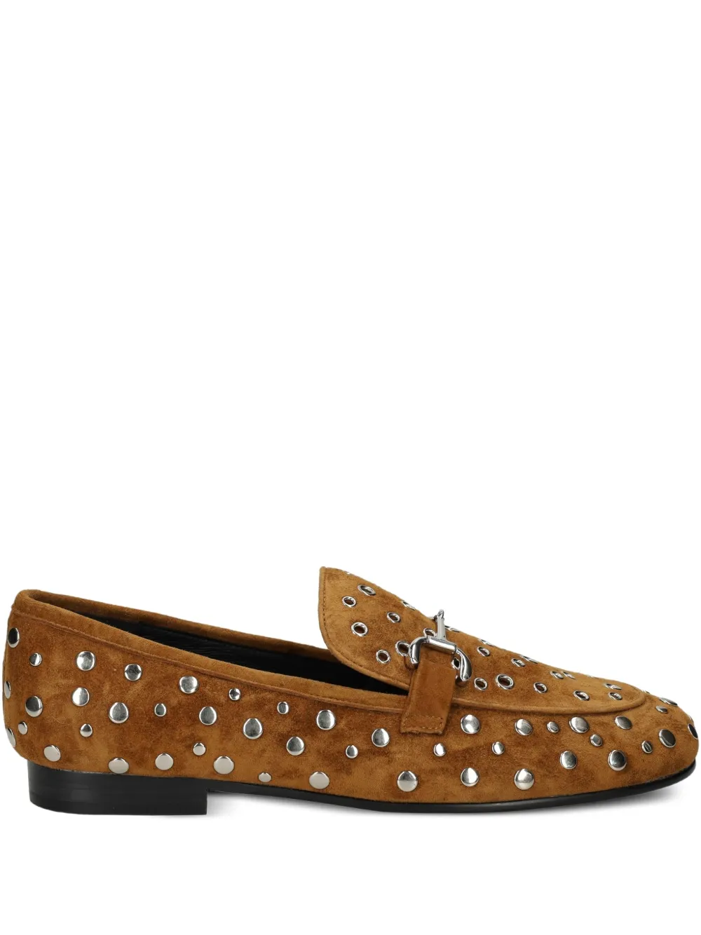 Bibi Lou Zagreb loafers met studs Bruin