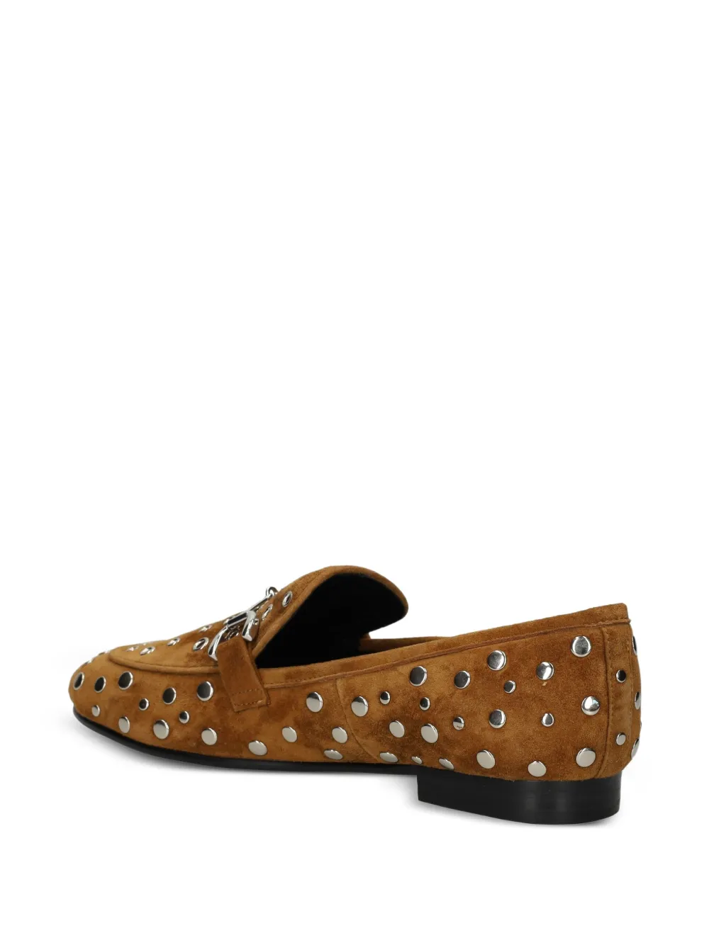 Bibi Lou Zagreb loafers met studs Bruin