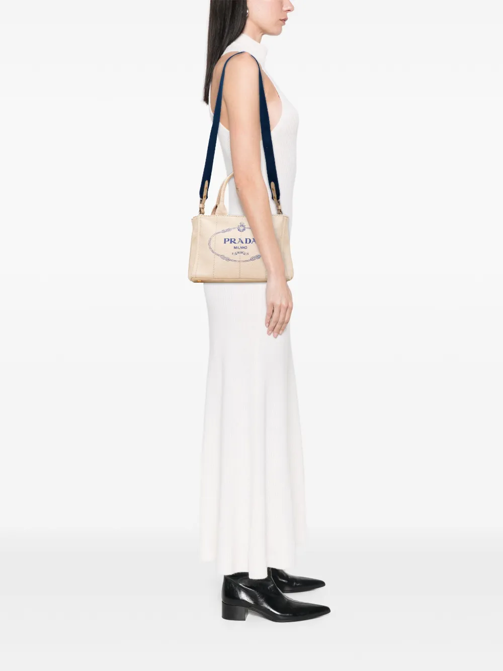 Prada Pre-Owned 2013-2025 Small Canvas Canapa Logo satchel | Pre-Owned | Image 2