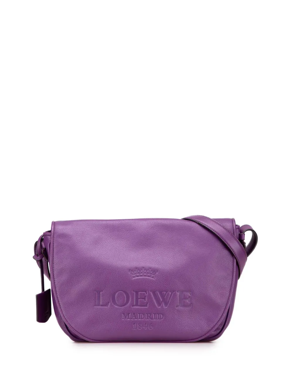 Loewe Pre-Owned 2010 Leather Heritage crossbody bag | Purple | Image 1
