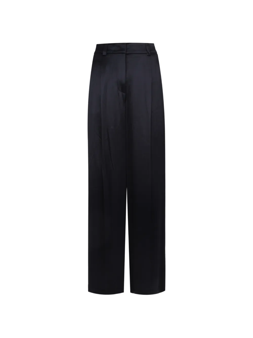 Peserico satin tailored wide-leg trousers - Blu