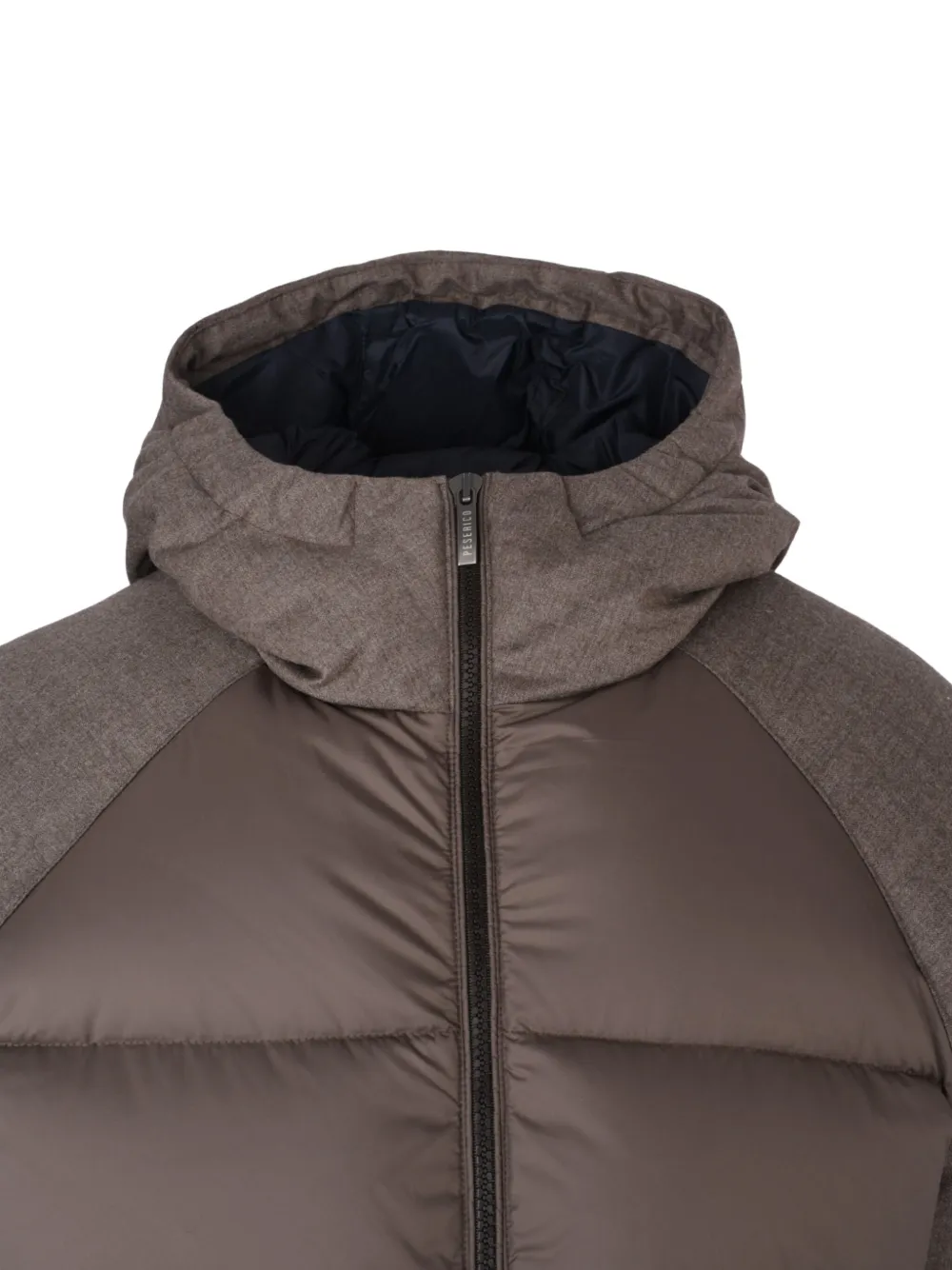 Peserico Gewatteerd jack met capuchon Beige