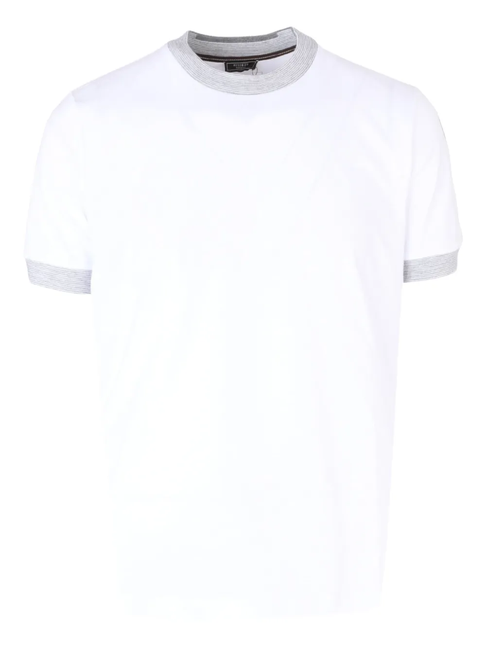Peserico ribbed trim T-shirt | White | Image 1