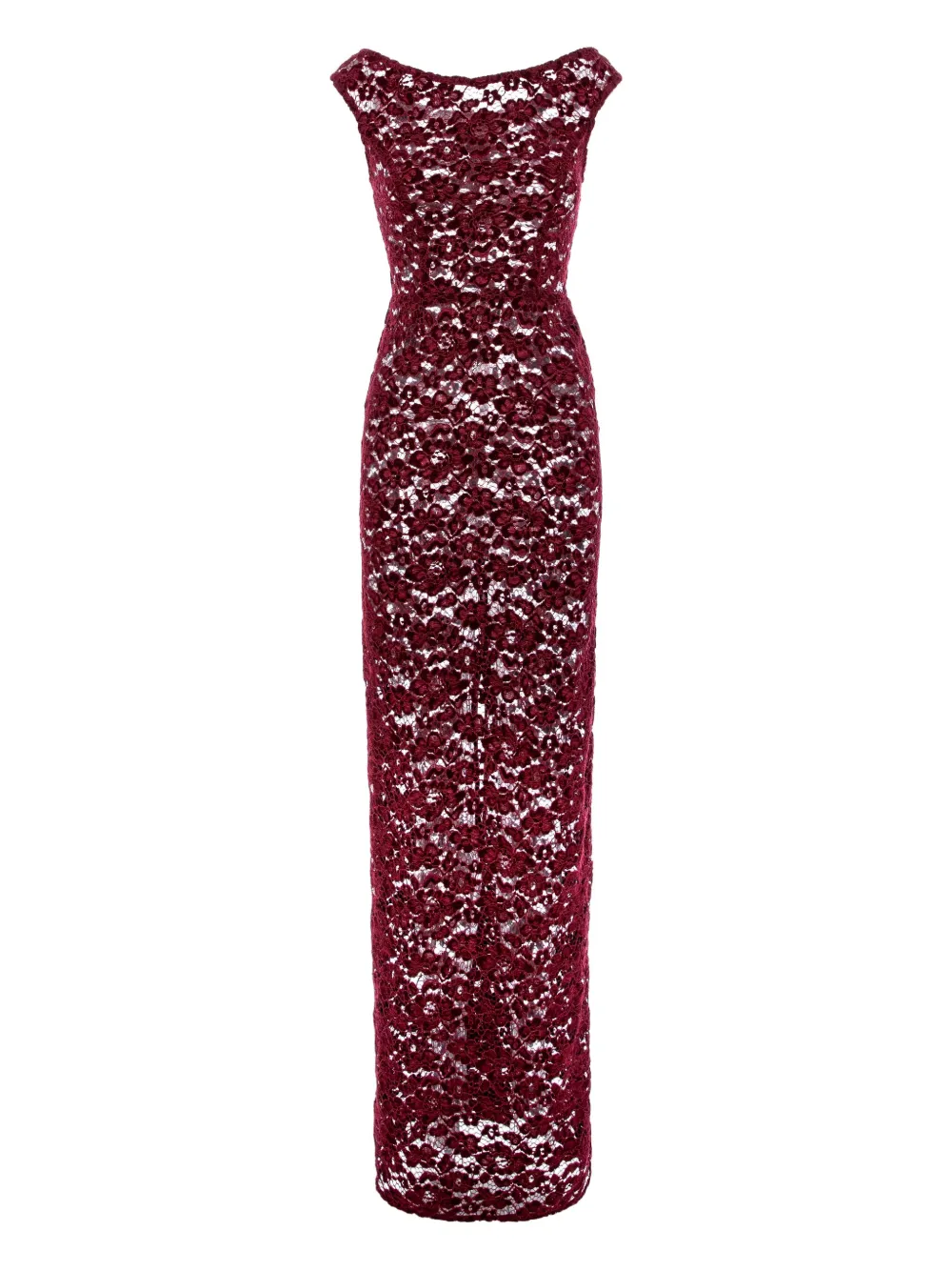 Roserry Marseille Lace Maxi Dress In Red