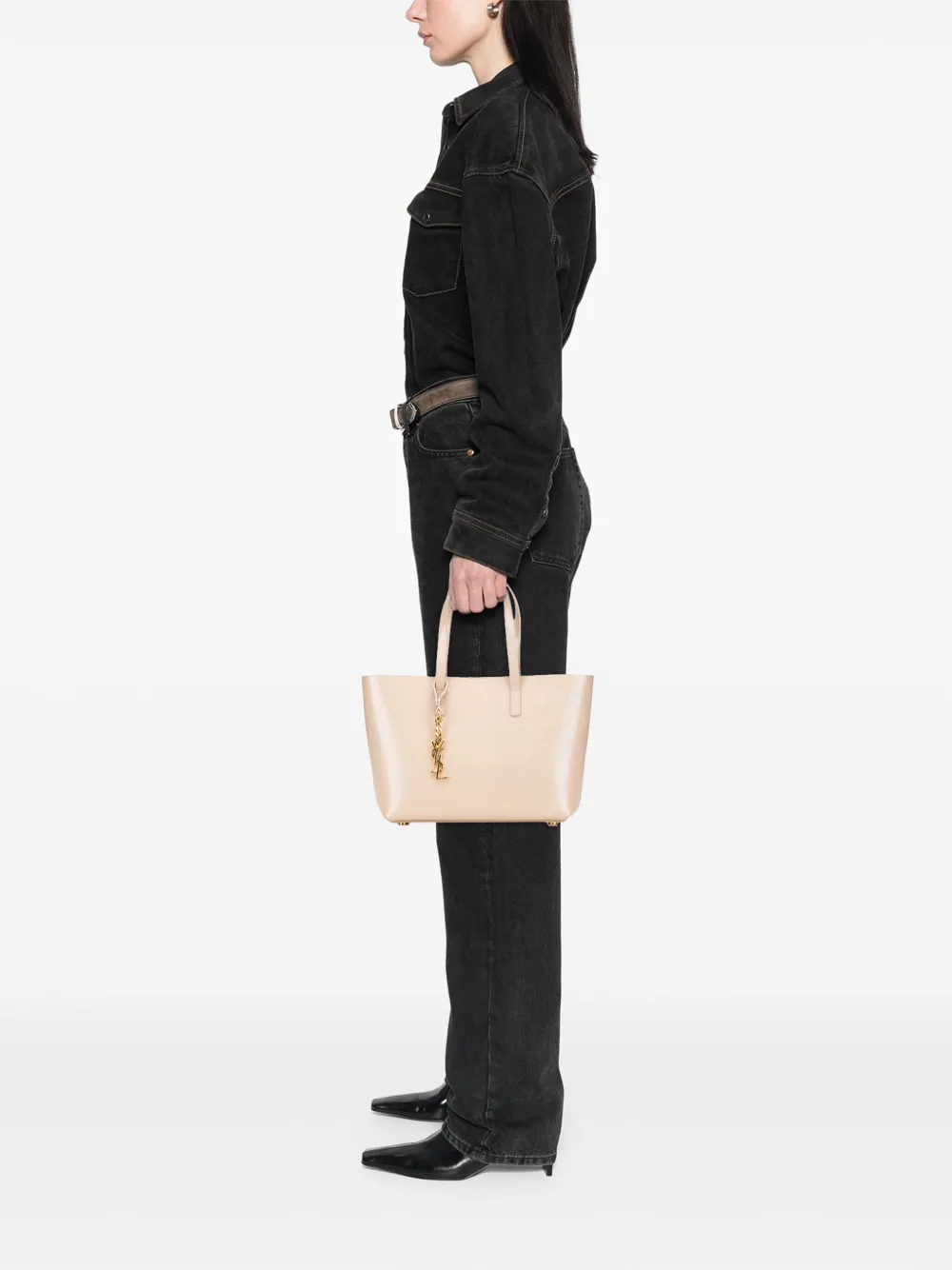 Saint Laurent Pre-Owned 2015 Calfskin Classic Monogram Double Face tote bag | Pre-Owned | Image 2