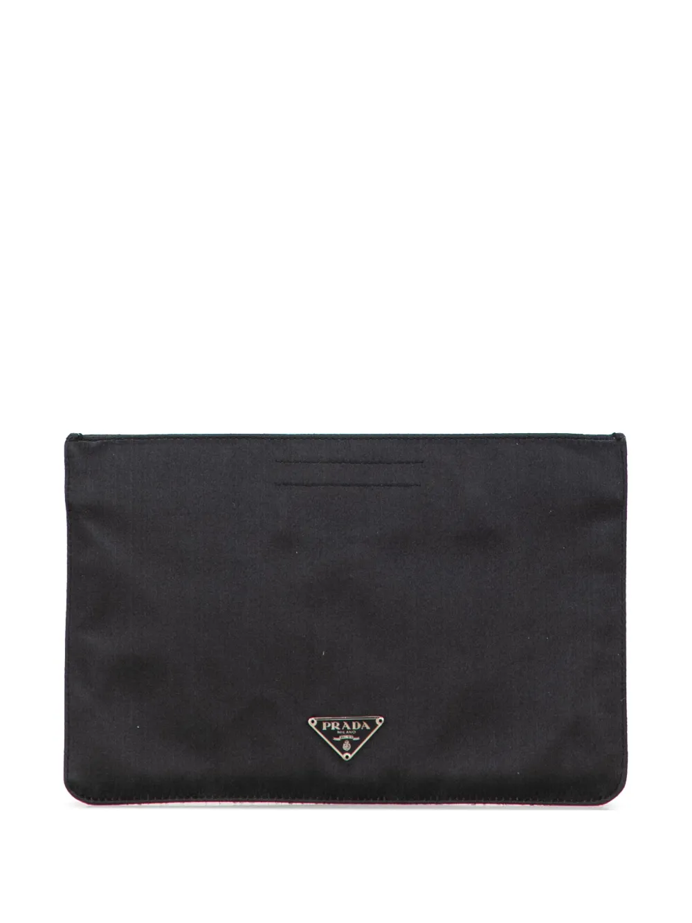 Prada Pre-Owned 2000-2013 Satin Flat pouch | Black | Image 1