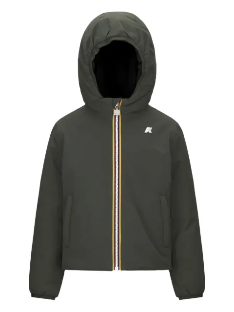 K-Way hooded stripe-detail jacket