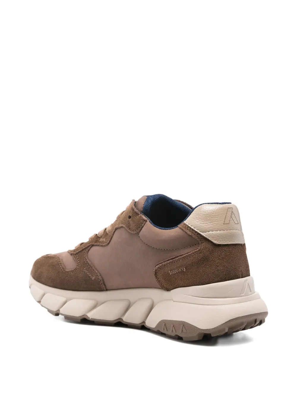 callaghan Leren sneakers Bruin