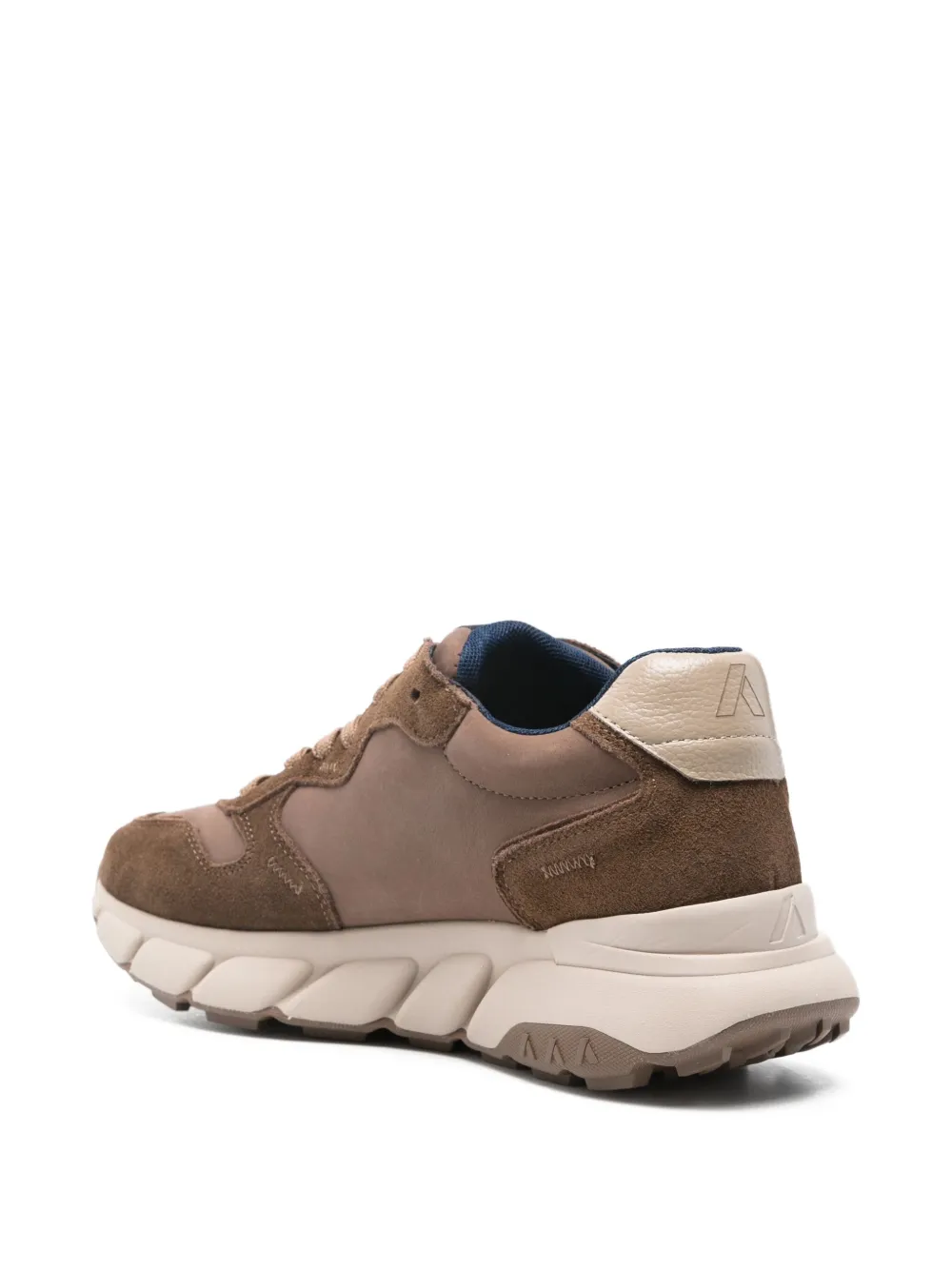 callaghan Leren sneakers Bruin