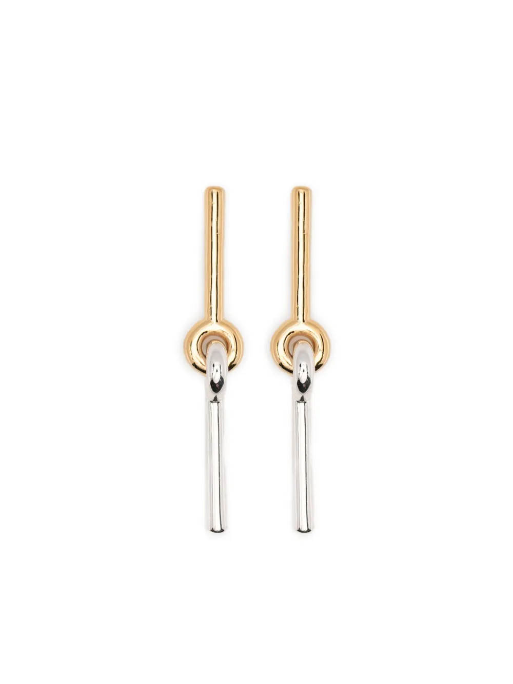 Uncommon Matters lock stick earrings | Gold | Image 1