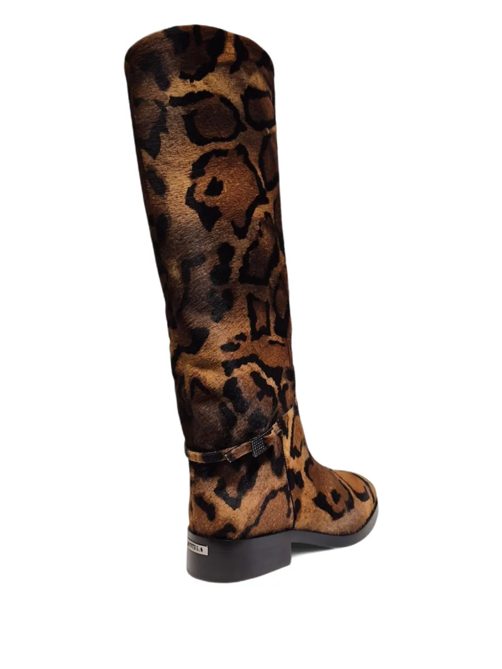 Le Silla Laarzen met bandje en dierenprint Bruin