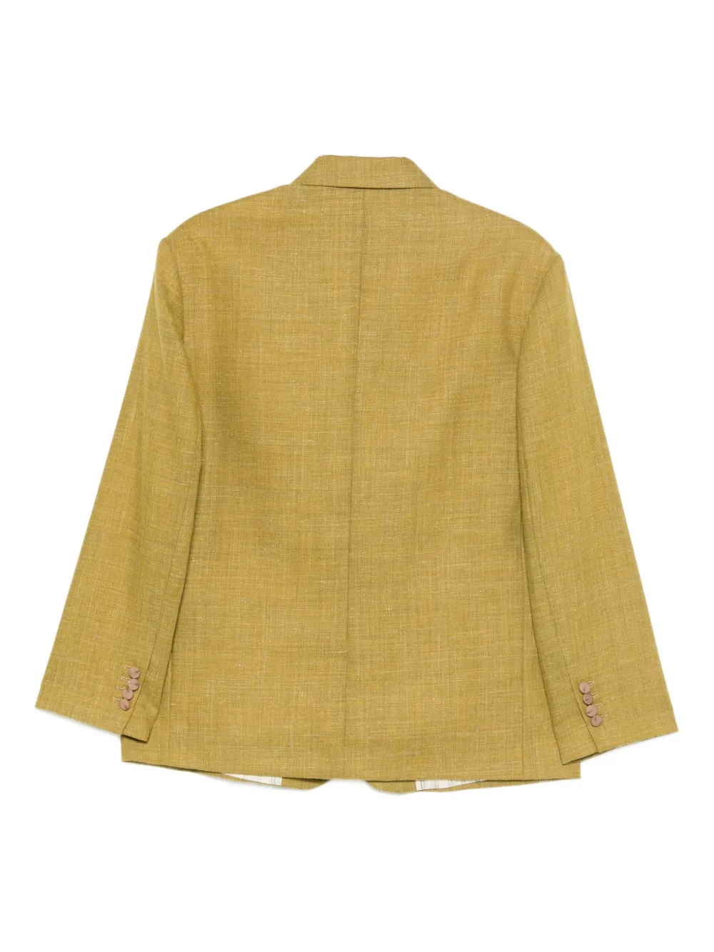 Alysi Notched-lapel Blazer In Gold