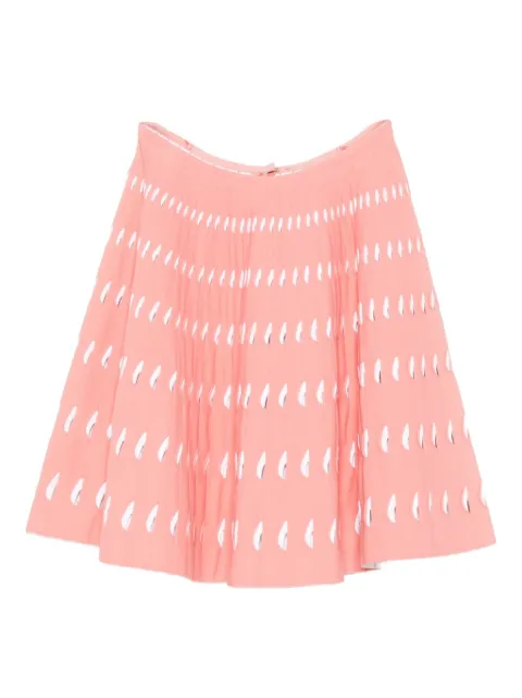 Alaïa Pre-Owned falda corta con aberturas 2000