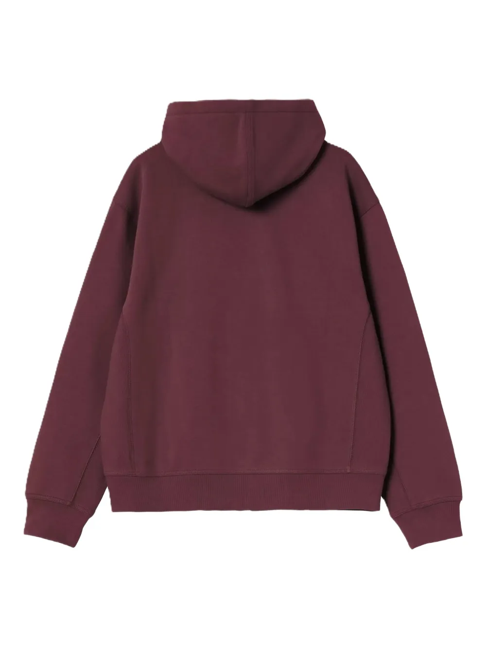Carhartt American Zip Hoodie In Burgundy