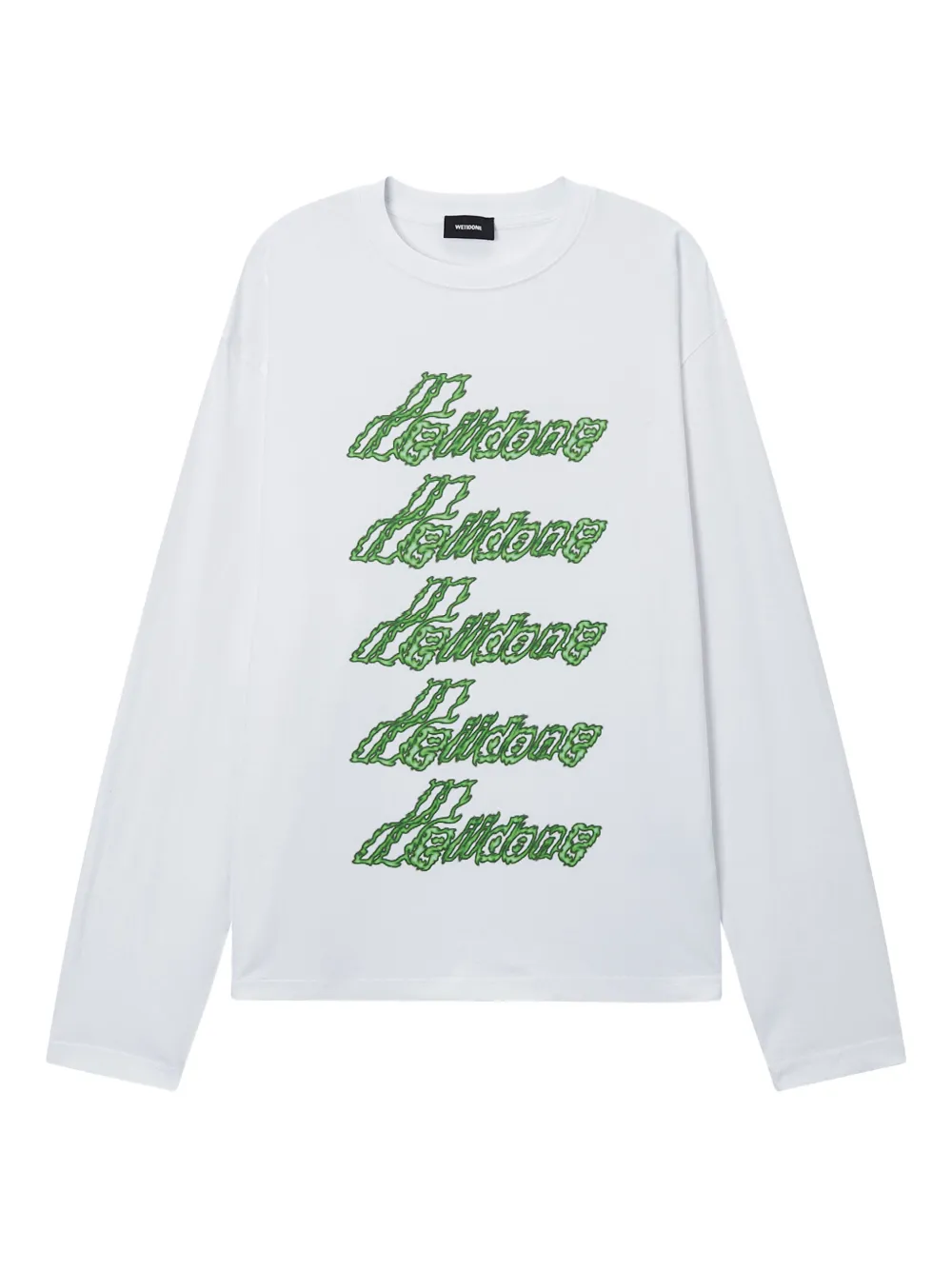 We11 Done Long-sleeve T-shirt In White