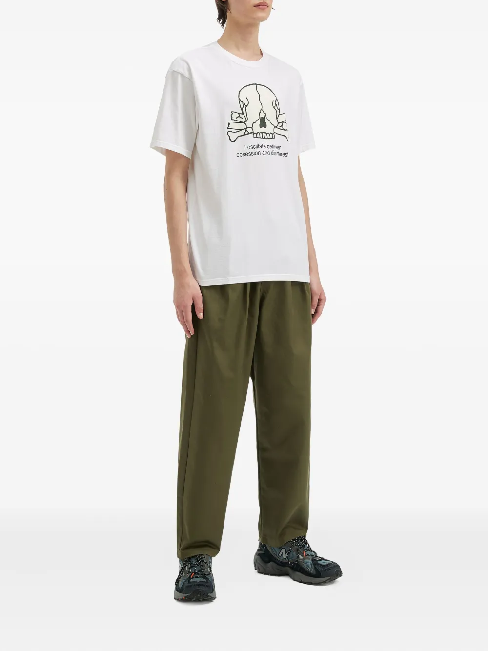 Undercover skull graphic T-shirt - Wit