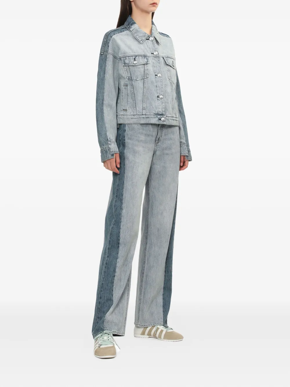 Rag & bone Shea panelled jeans - Blauw