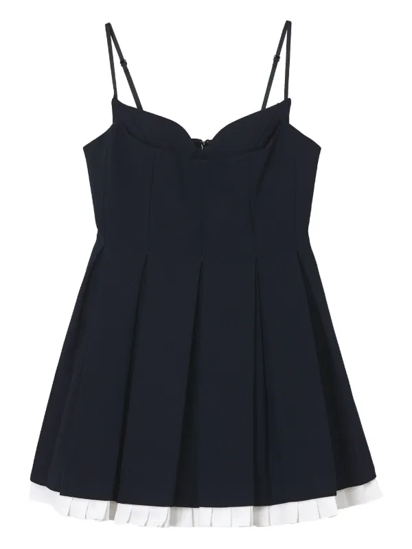SHUSHU/TONG Pleated Mini Dress | Blue | FARFETCH