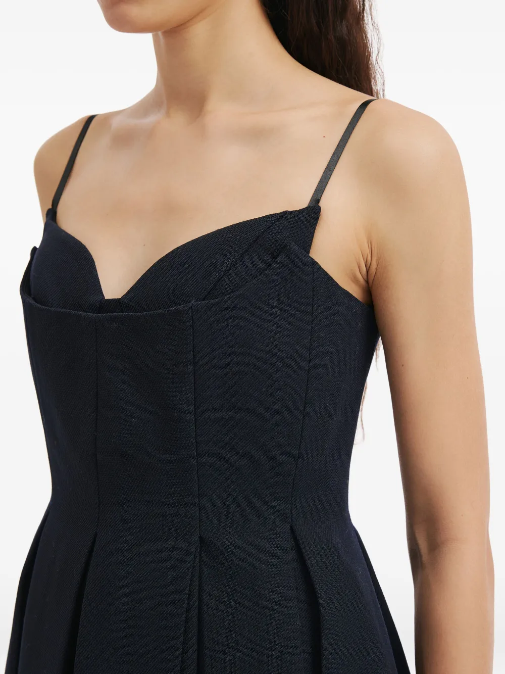 Shushu-tong Pleated Mini Dress In Blue