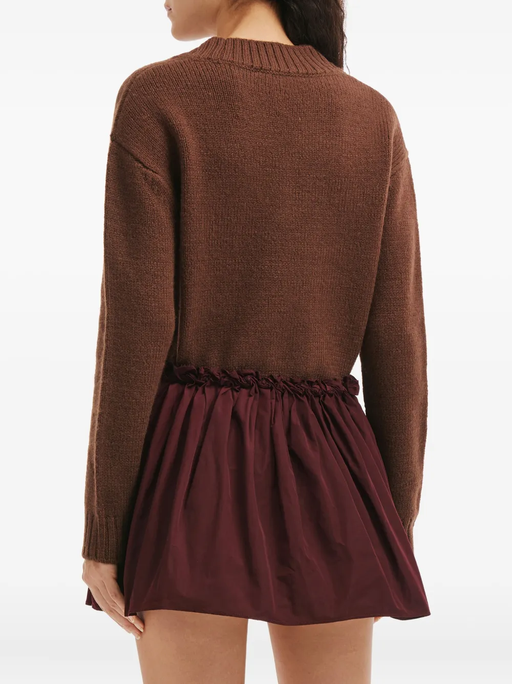 Shushu-tong V-neck Logo Sweater In Brown