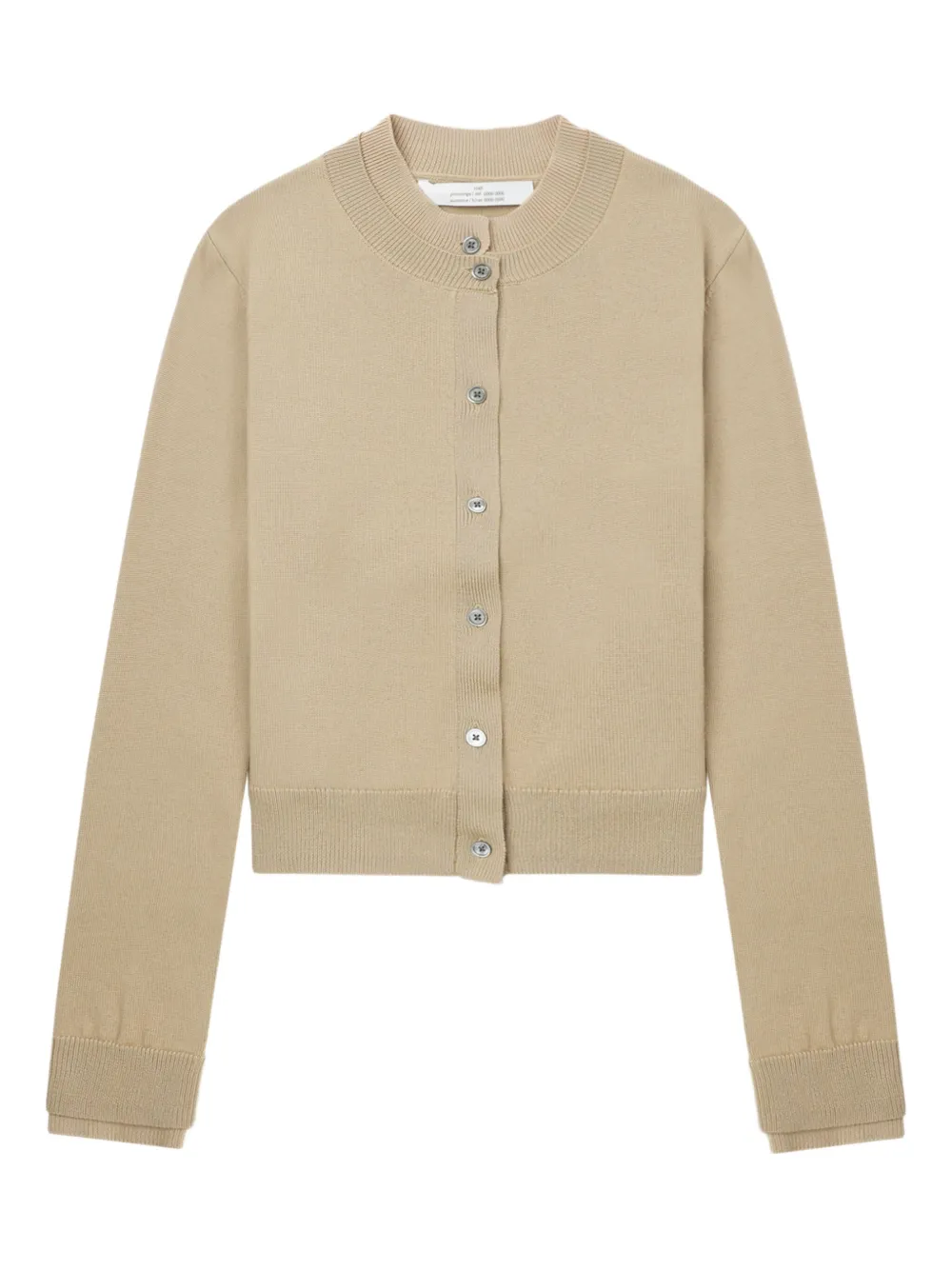 Rokh Buttoned Wool Cardigan In Neutral