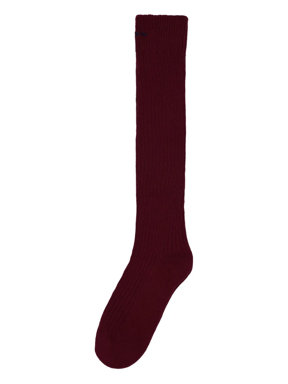 Shushu-tong Ribbed Socks (pack Of Three) In Burgundy