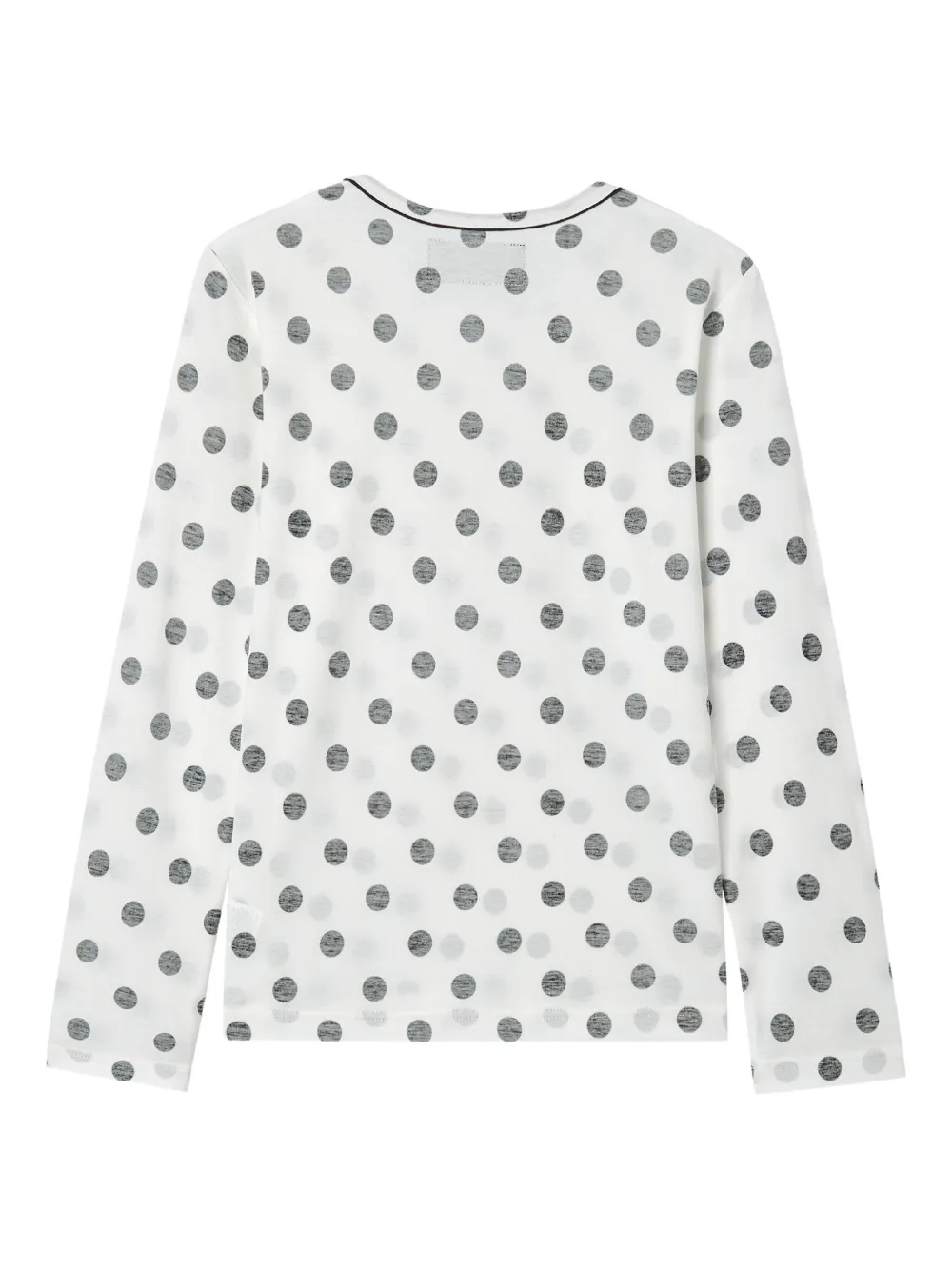 Y's Polka-dot Top In White