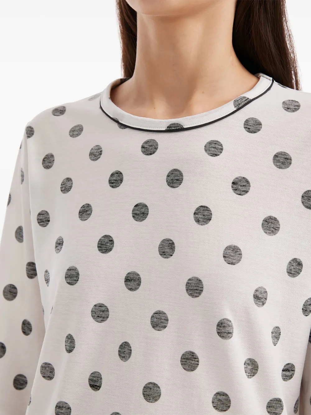 Y's Tanktop met stippen Wit