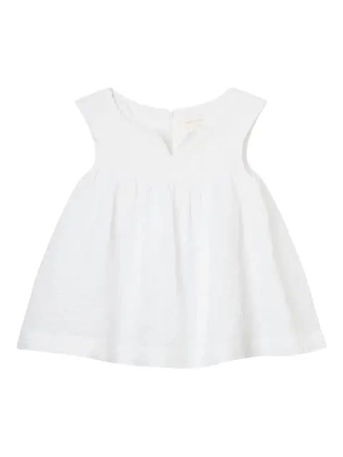 SHUSHU/TONG textured V-neck top