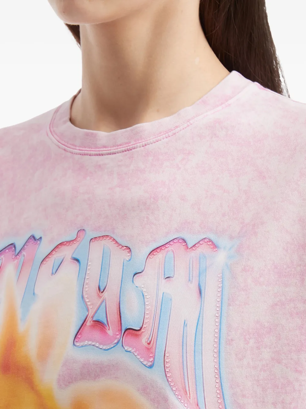 Msgm Bunny-print Top In Purple