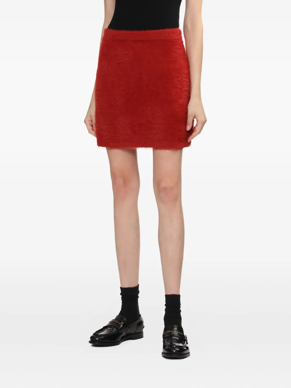 Helmut Lang Textured Mini Skirt In Multi