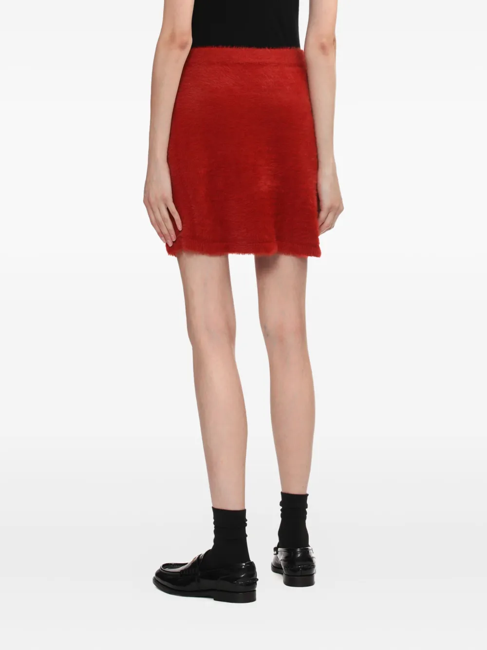 Helmut Lang Textured Mini Skirt In Multi