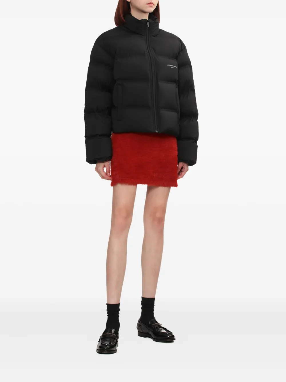 Helmut Lang textured mini skirt | Straight Skirts | Image 2