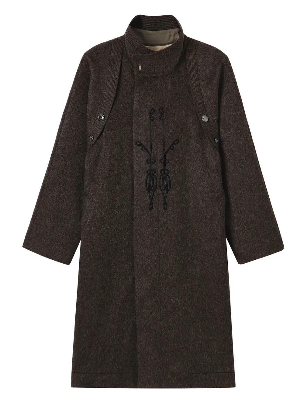 Kiko Kostadinov abrigo bordado | marrón | Image 1