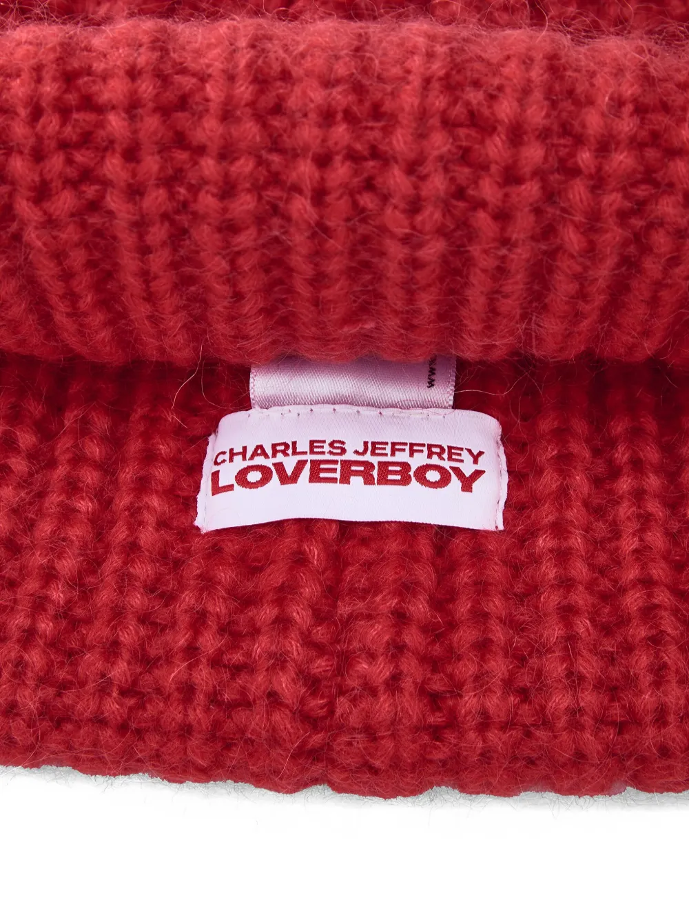 Charles Jeffrey Loverboy Knit Beanie Hat In Red