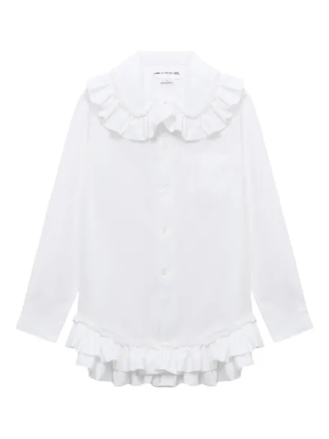Comme Des Garçons Girl camisa con cuello de volantes