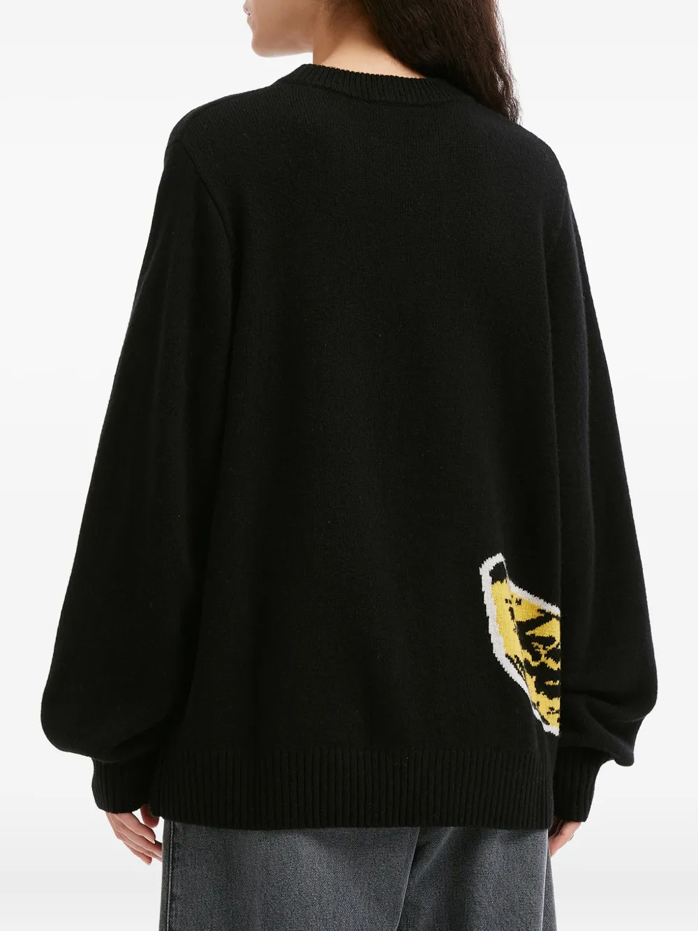 Charles Jeffrey Loverboy Banana-graphic Sweater In Black