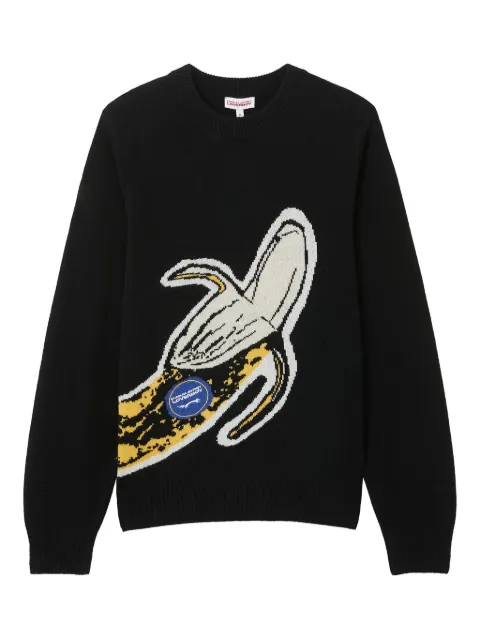 Charles Jeffrey Loverboy banana-graphic sweater