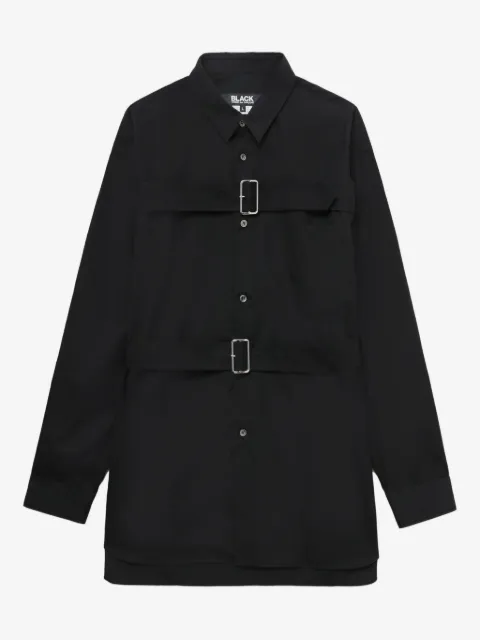 Black Comme Des Garçons camisa con hebilla