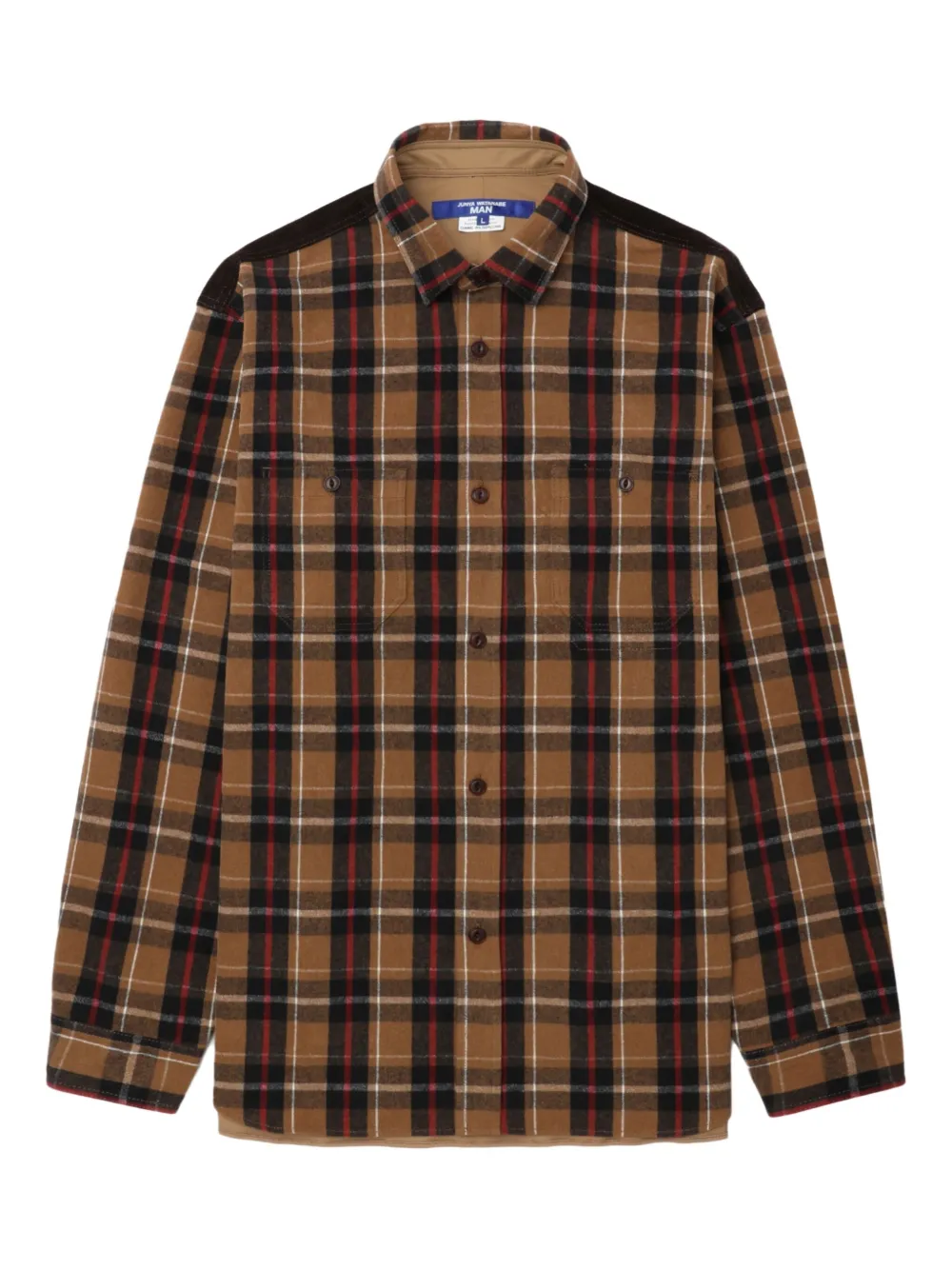 Junya Watanabe MAN camisa a cuadros | marrón | Image 1