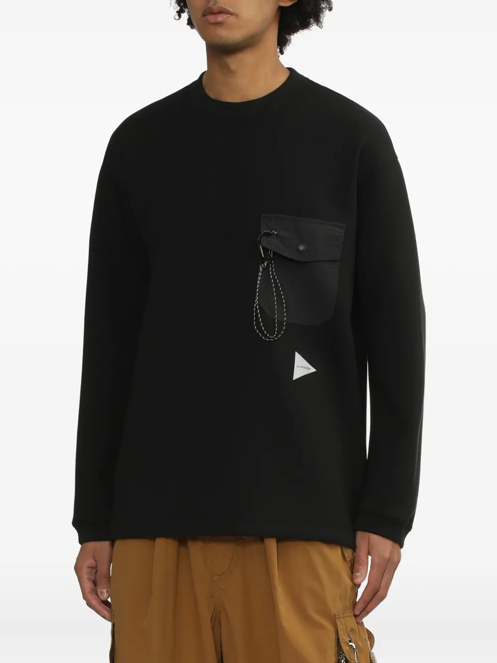 and Wander Sweater met ronde hals Zwart