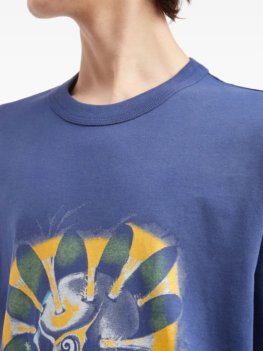 ERL T-shirt met grafische print Blauw