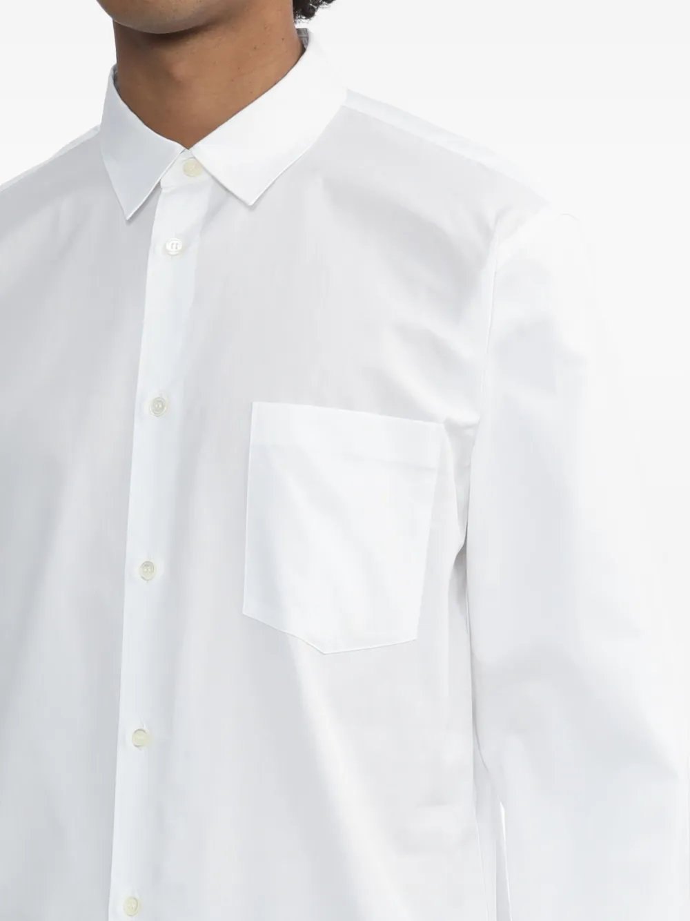 Black Comme Des Garçons Pocket Buttoned Shirt In Multi