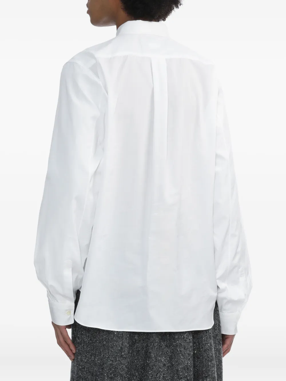 Black Comme Des Garçons Pocket Buttoned Shirt In Multi