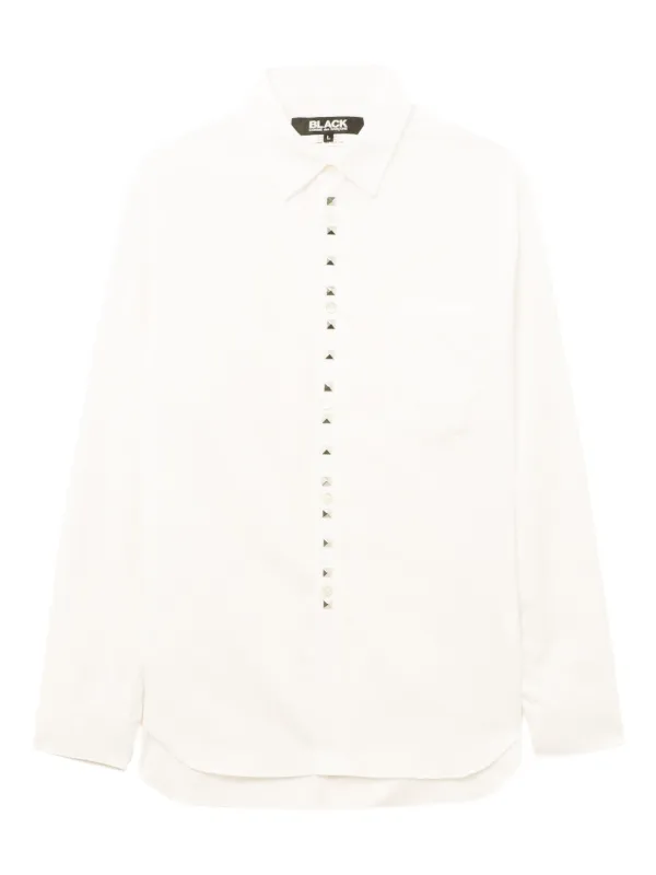 Black Comme Des Garçons スタッズボタン シャツ | ホワイト | FARFETCH JP
