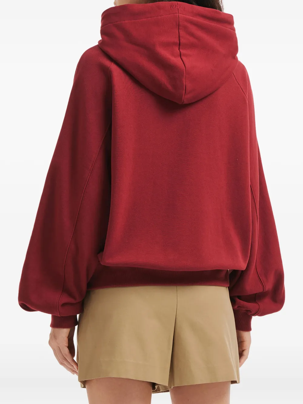 Juun.J Hoodie met borduurwerk Rood