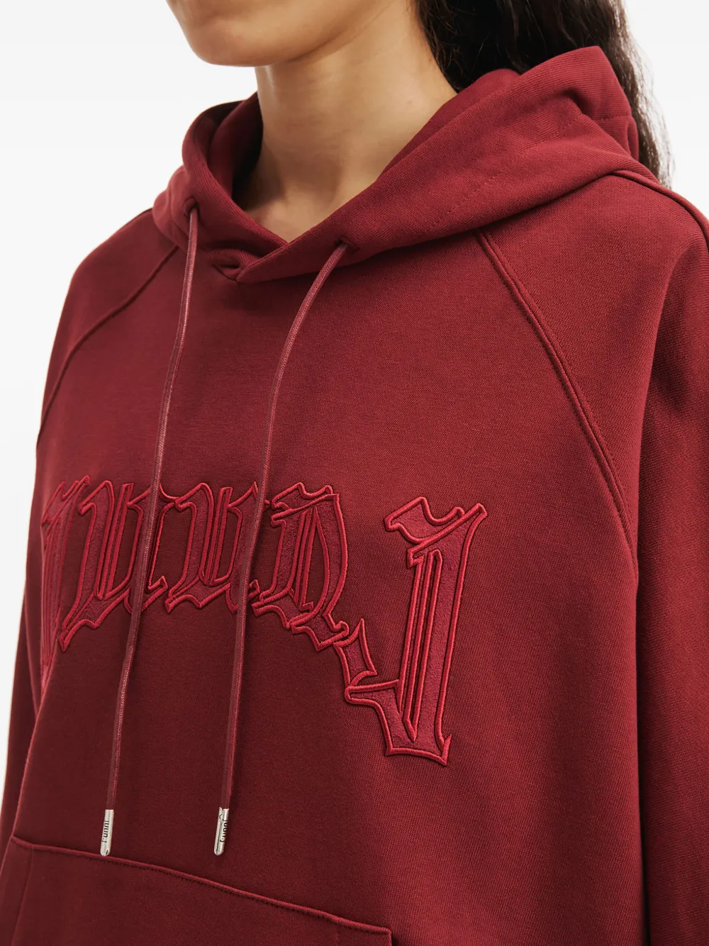 Juun.J Hoodie met borduurwerk Rood